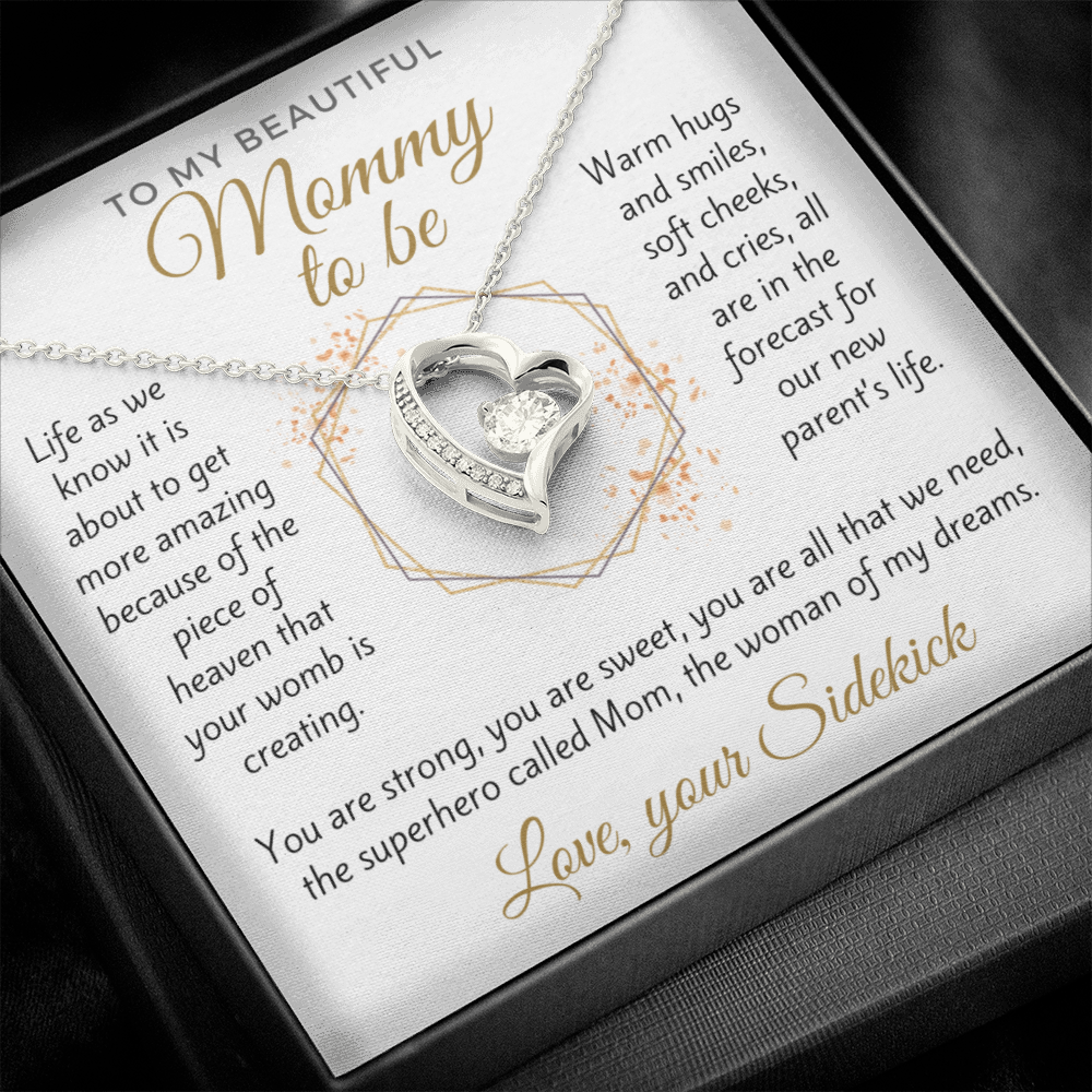 Mommy to be necklace gift from Husband